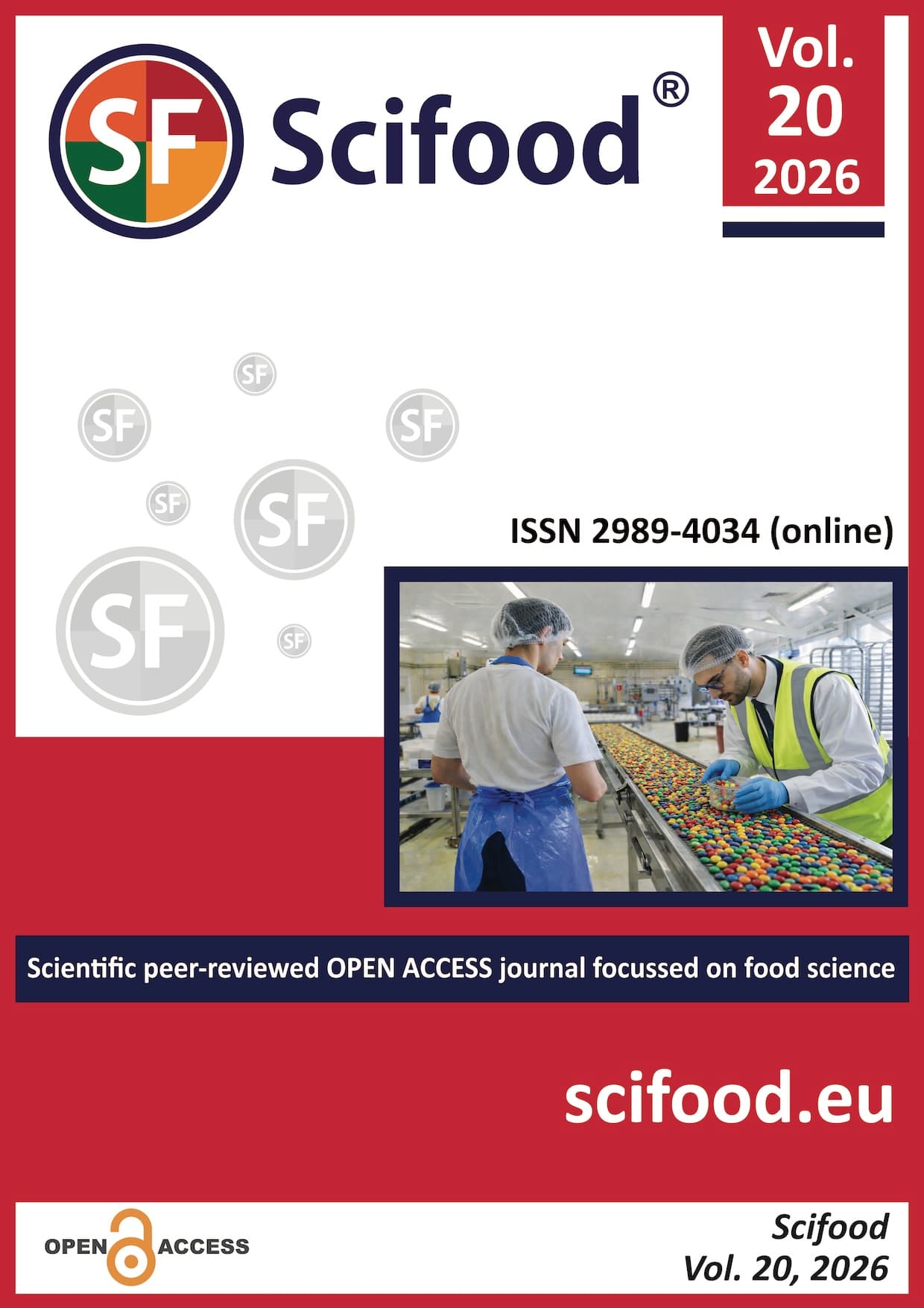 Scifood journal cover, Vol. 20 (2026)