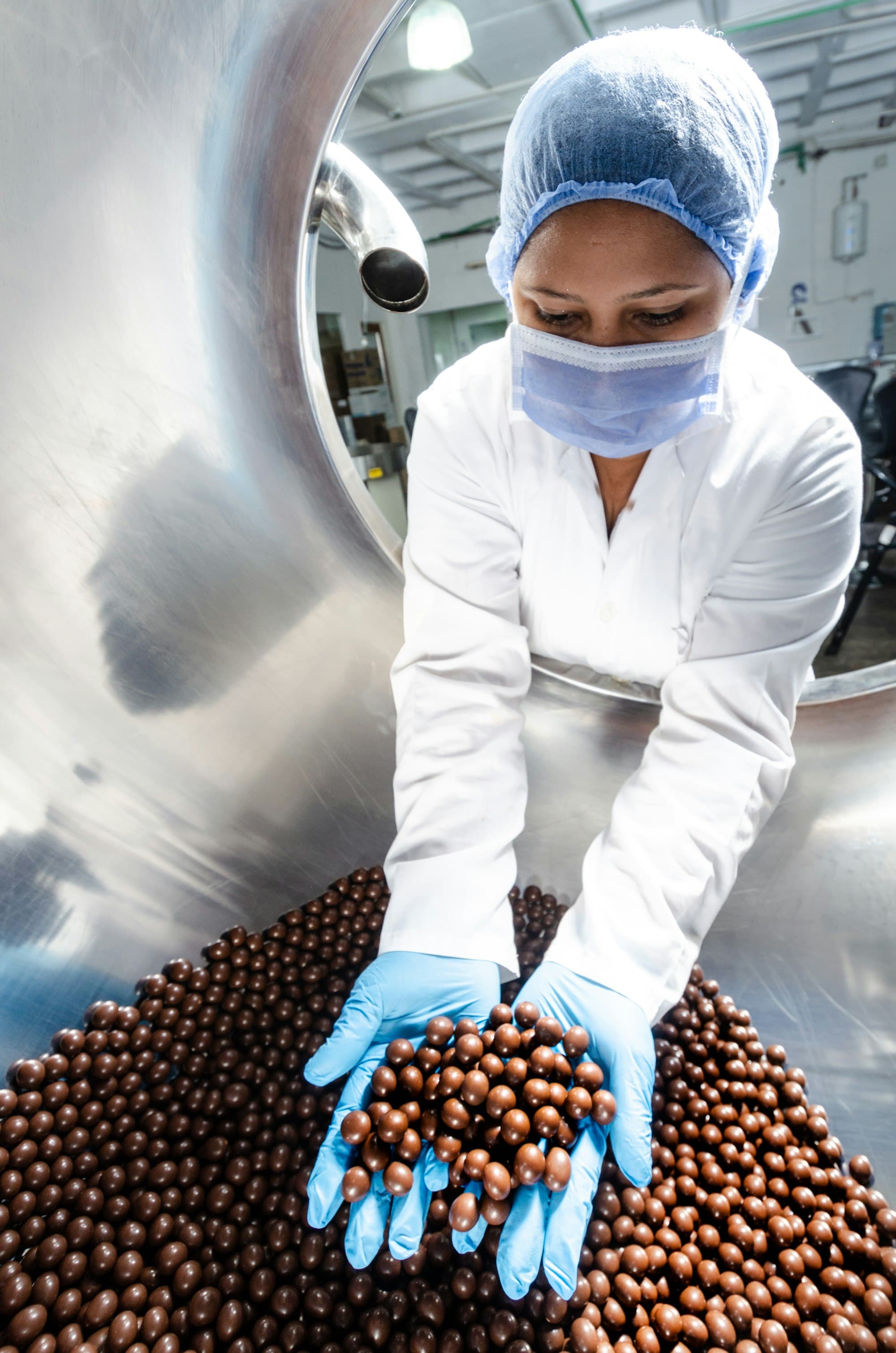 Food safety professionals in a production kitchen